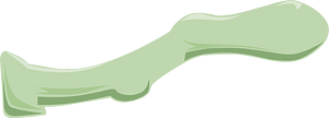 Light green fantasy leg bone right