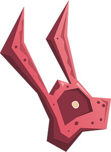 Pink rabbit ears