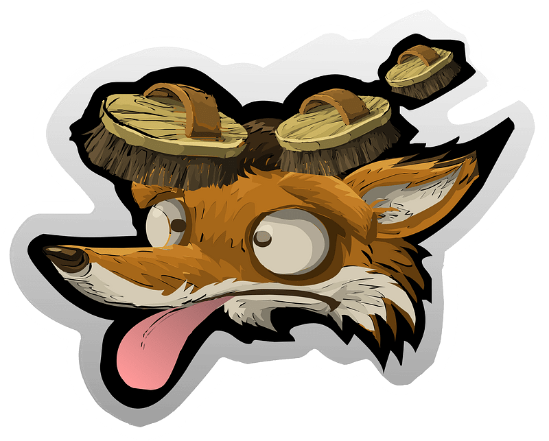 Brushed fox face