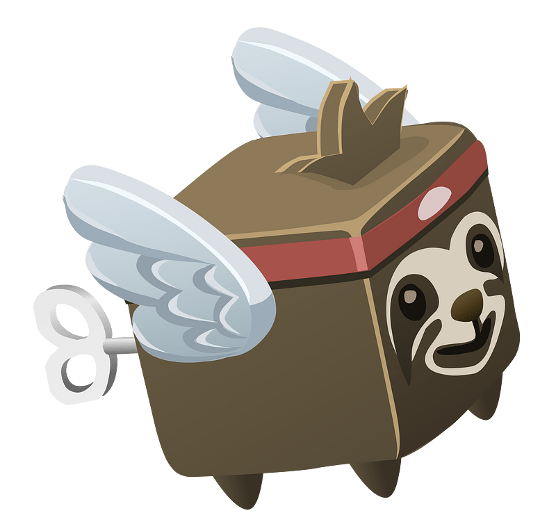 Fantasy npc brown flying cat block