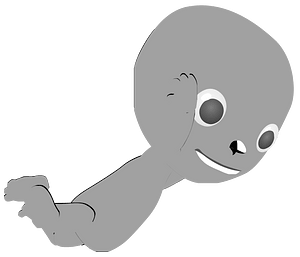 Fantasy npc grey character