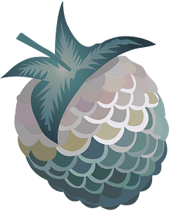 Blue fantasy berry