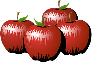 Four apples