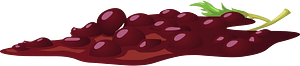 Smashed grapes