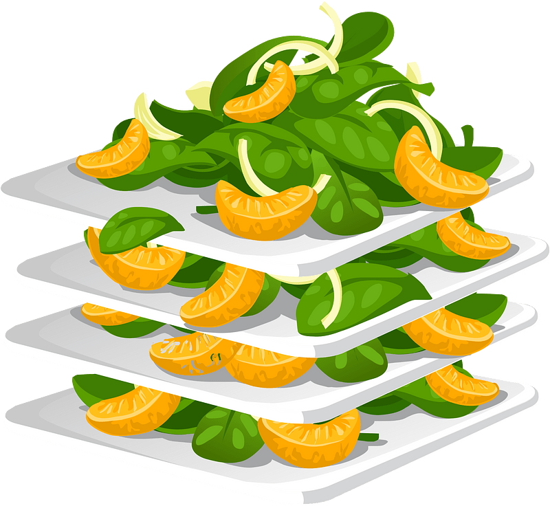 Green spinach salad