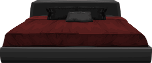 Dark red bed