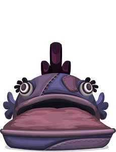 Purple fish bed