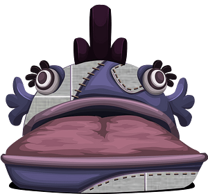 Purple fish fantasy bed