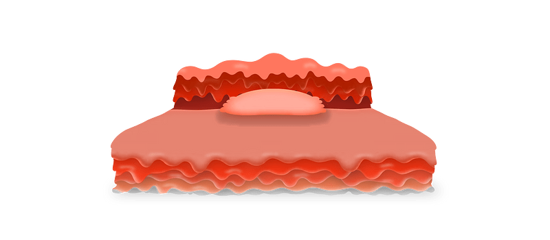 Slimy red fantasy bed