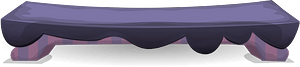Purple bench
