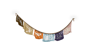 Flags garland decor
