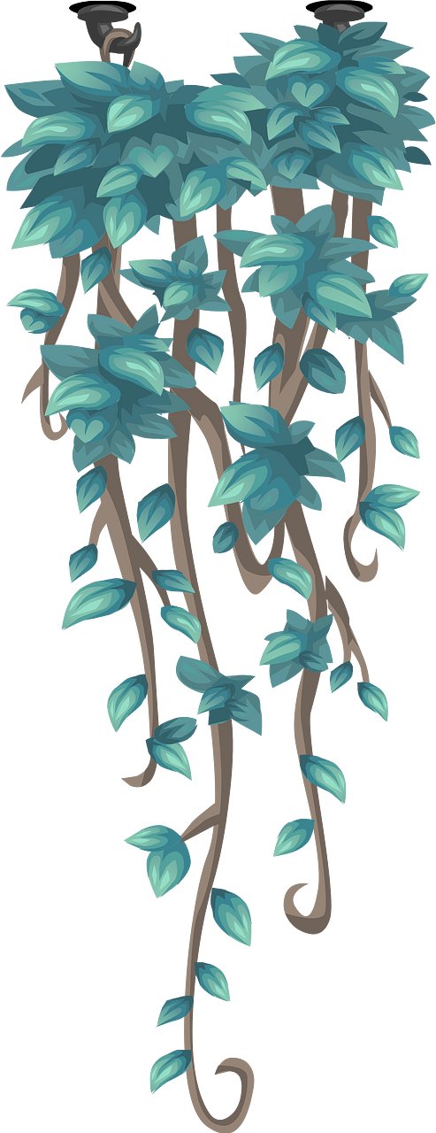 Hanging uralia vines ceiling decor