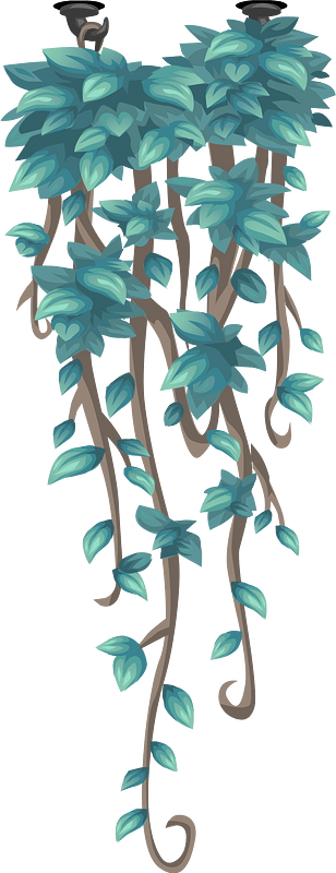 Hanging uralia vines ceiling decor