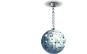 Disco ball ceiling lamp
