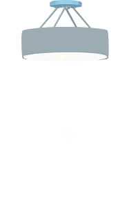 Grey ceiling lamp