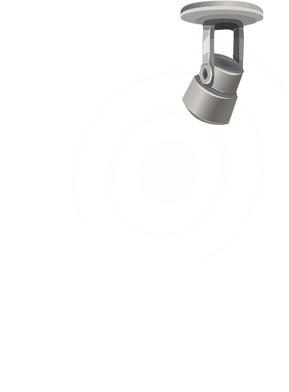Grey ceiling spotlight