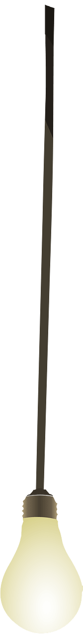 Hanging lightbulb
