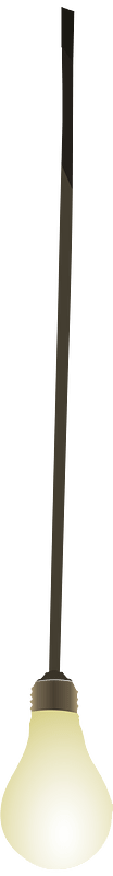 Hanging lightbulb