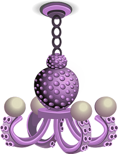 Octopus chandelier