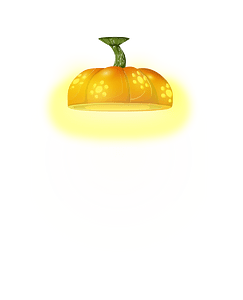 Pumpkin ceiling lamp