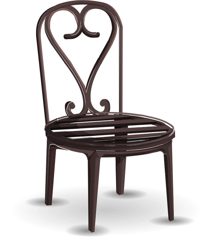 Black bistro chair