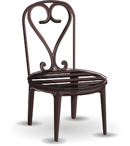 Black bistro chair