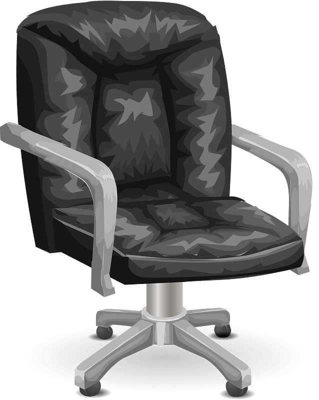 Black office hydraulic chair