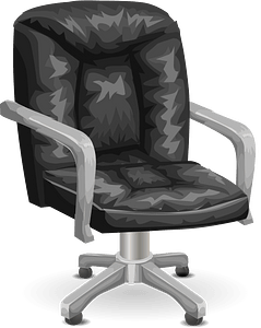 Black office hydraulic chair