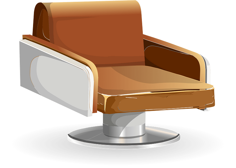Brown office soft hydraulic chair