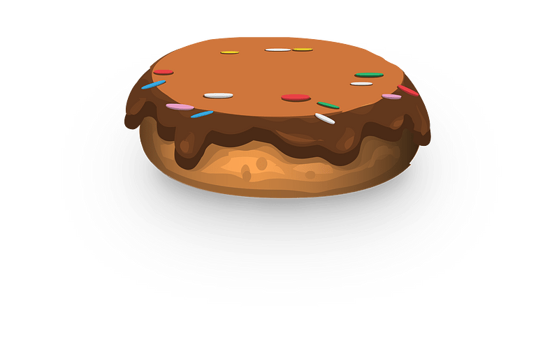 Chocolate sprinkles donut fantasy stool