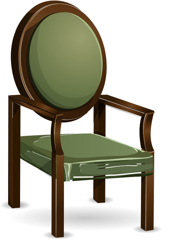 Classic green soft chair