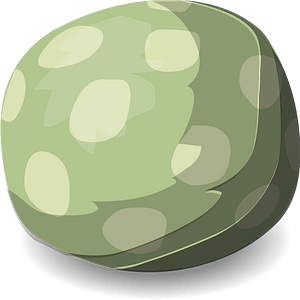 Green spotted beanbag