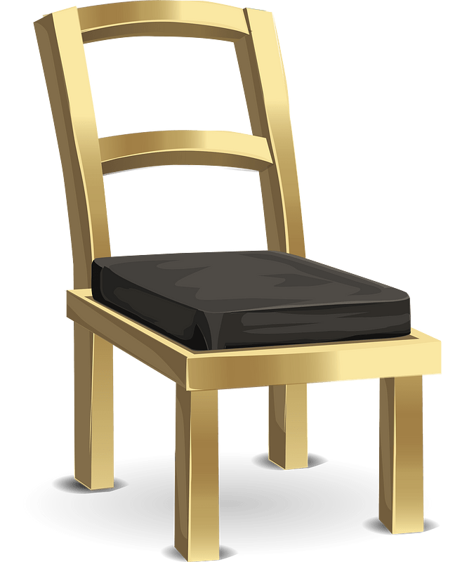 Metal brass chair