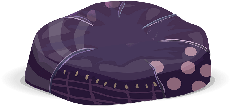 Purple beanbag chair
