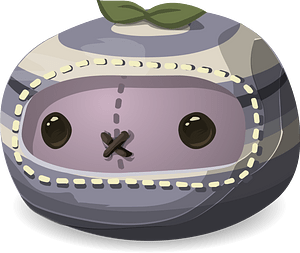 Purple head beanbag
