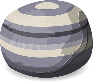 Purple striped beanbag