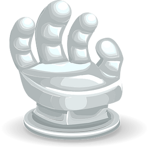 White hand fantasy armchair