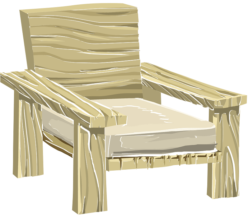Wooden armchair
