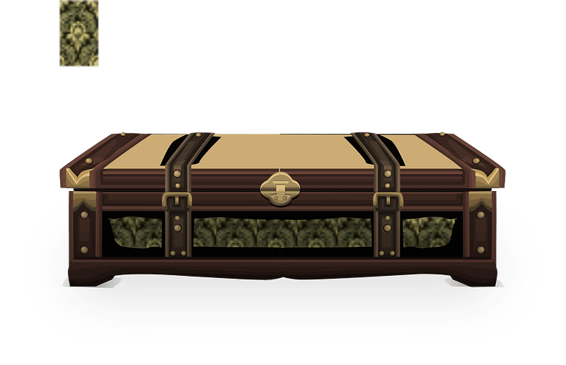 Brown antique chest