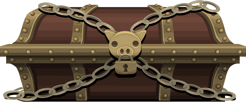 Brown treasure chest