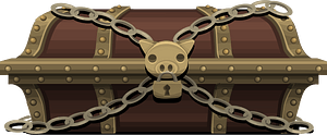 Brown treasure chest