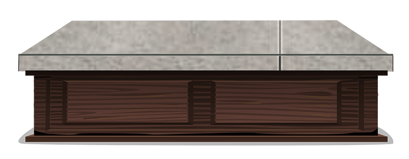 Brown grey granite top counter