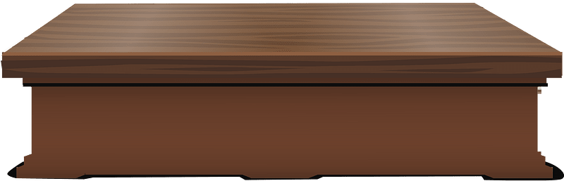 Brown wooden top counter