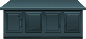 Dark blue spaceship counter