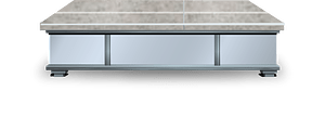 Icy blue counter