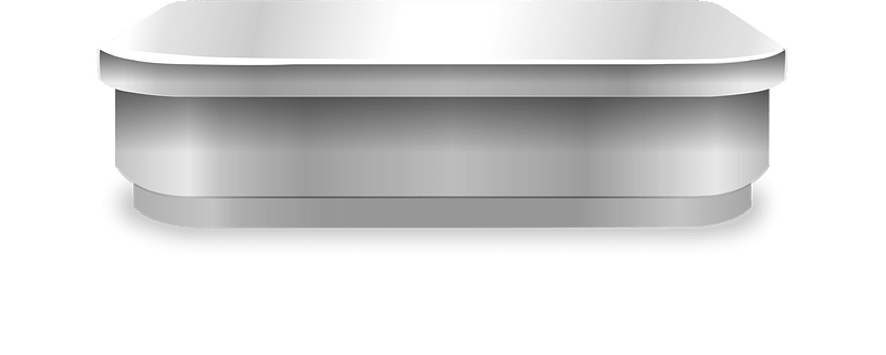 White polished counter