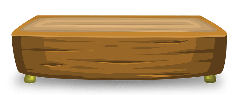 Wooden brown counter