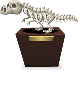 Skeleton of a hoggosaurus