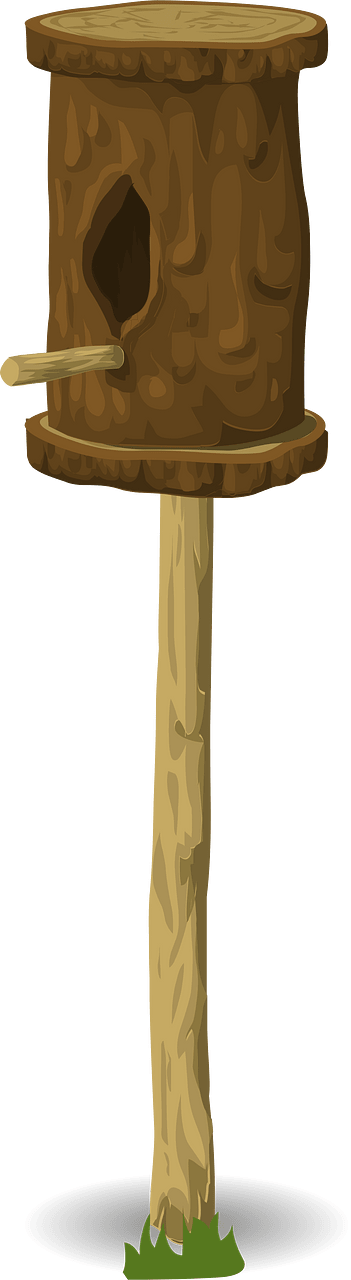 Wooden bird house