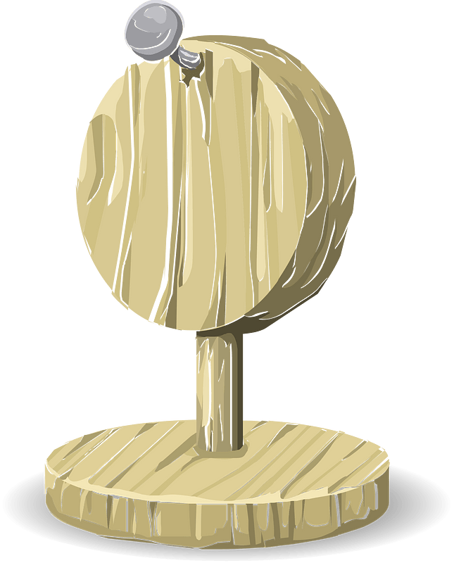 Wooden target decor
